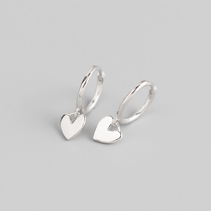 Aros de corazon - Plata 925