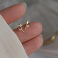 Aros Tulipán Plata 925 con Circones – Oro