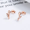 Aros Tulipán Plata 925 con Circones – Oro Rosa