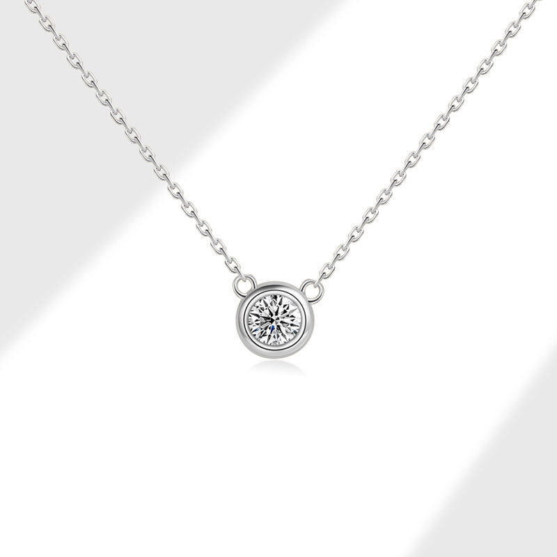 Collar con Punto de Luz Plata 925 – Oro 18K