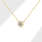 Collar con Punto de Luz Plata 925 – Oro 18K