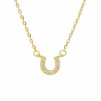 Collar Herradura Oro 18K | Plata 925