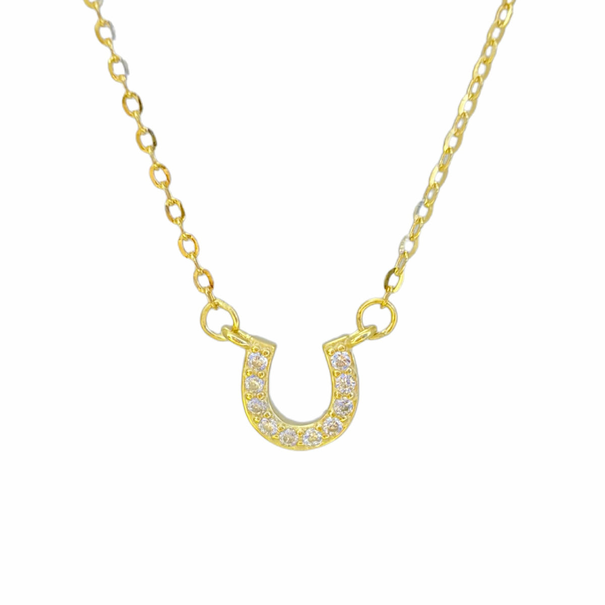Collar Herradura Oro 18K | Plata 925