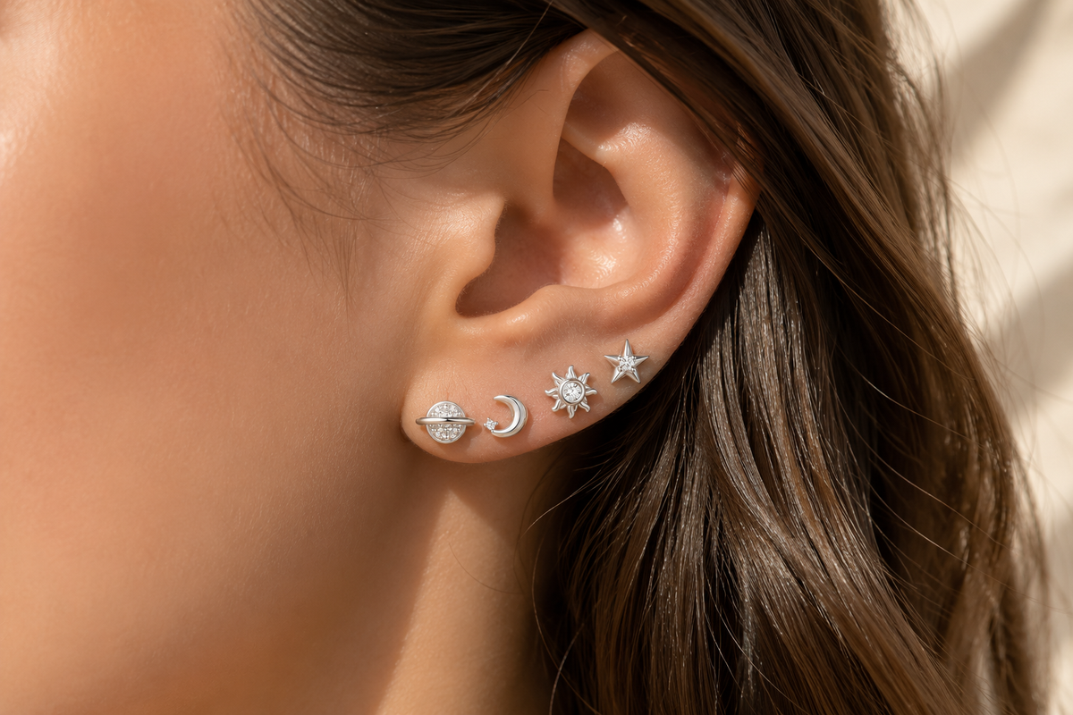 Set 4 aros - Plata 925