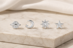 Set 4 aros - Plata 925