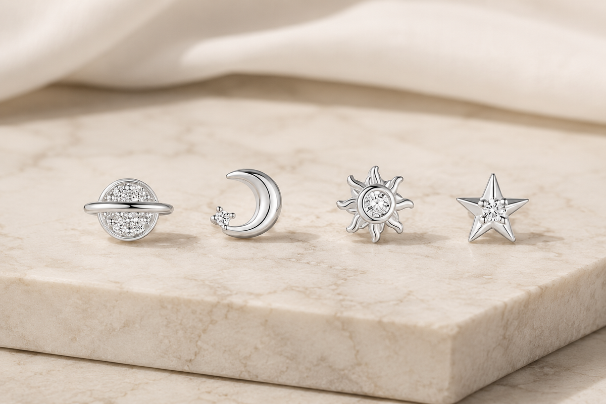 Set 4 aros - Plata 925