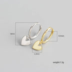 Aros de corazon - Plata 925