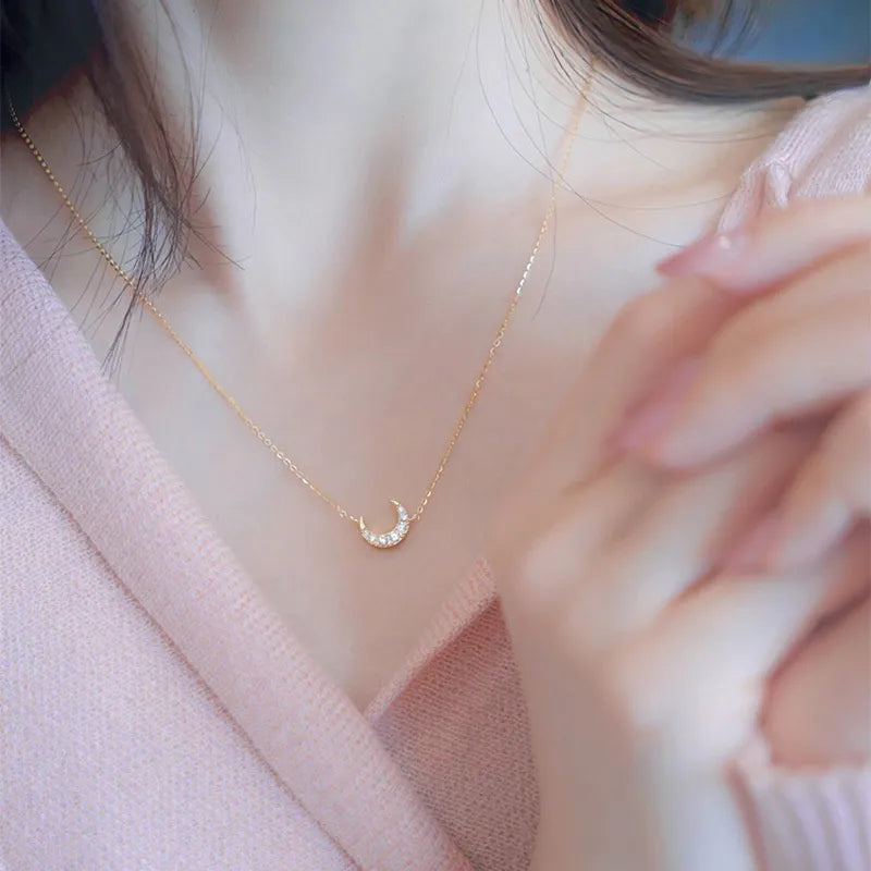 Collar Luna Plata 925