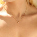 Collar de nudo - baño en oro