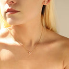 Collar de nudo - baño en oro