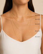 Collar de 55cm Bañada en Oro 14K