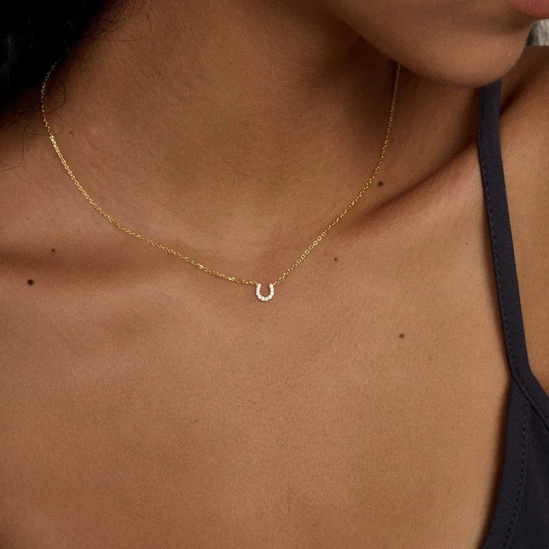Collar Herradura Oro 18K | Plata 925