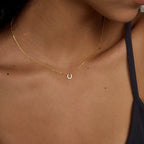 Collar Herradura Oro 18K | Plata 925